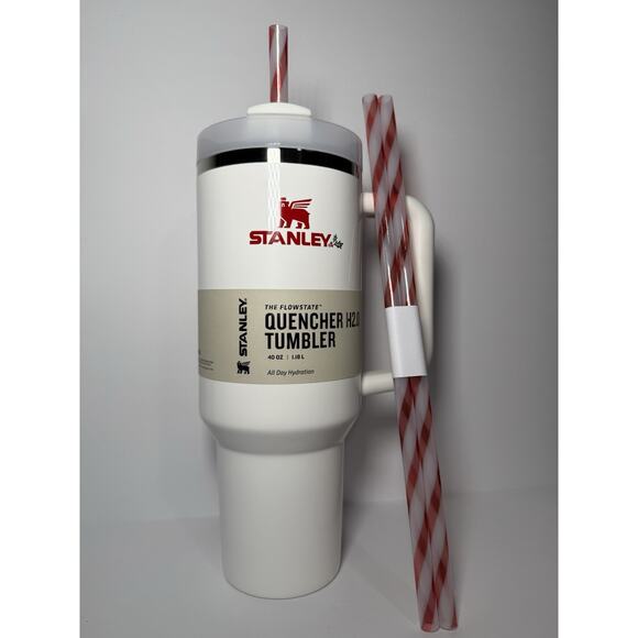 Stanley 2023 Holiday Exclusive MISTLETOE TWIST 40oz Tumbler BNWT BNIB - Picture 1 of 8